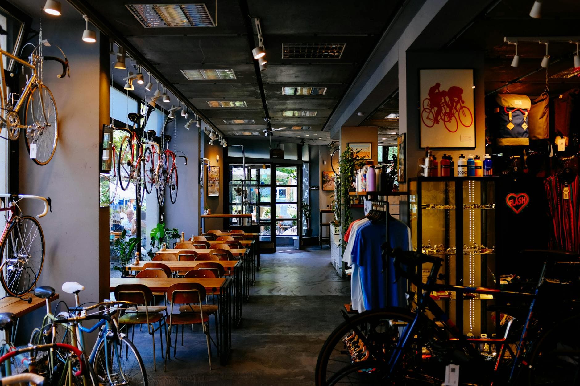 Bike shop interior